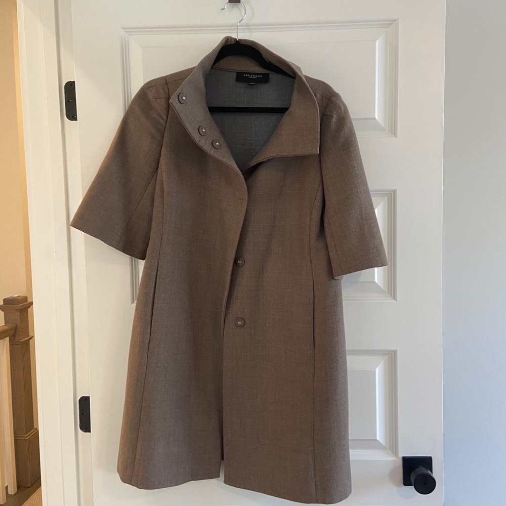 Ann Taylor Wool Coat with 3/4th sleeves